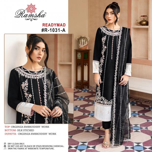 Ramsha R 1031 Nx organza Designer Pakistani Readymade Suit Collection